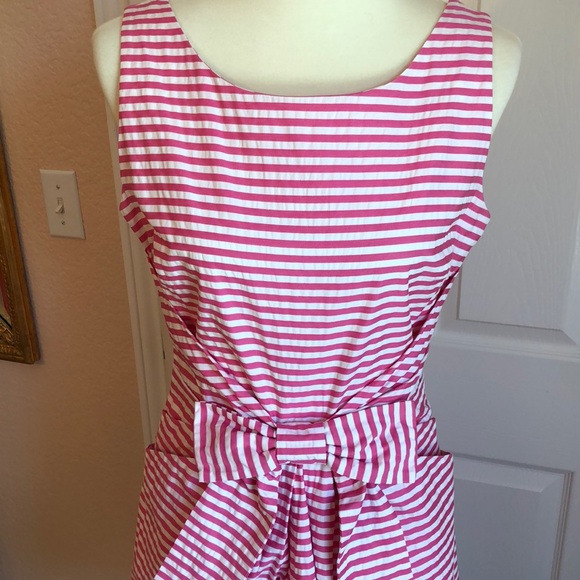 Kate Spade Pink Striped Bow Dress - Picture 2 of 7
